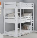 Tressa Kids Triple Bunk Bed - White