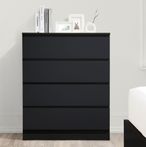 Oslo Chest - 4 Drawer - Black