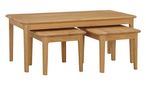 Modena Nest of 3 Coffee Tables - Oak