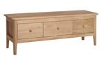 Modena TV Stand - 3 Drawer - Oak
