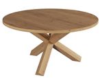 Camas Round Dining Table with Spider Legs - Oak - Variation Available
