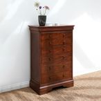 Antoinette Tall Chest - 6 Drawer - Cherrywood