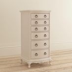 Ivory Tall Chest - 6 Drawer