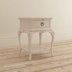 Ivory Bedside Table - 1 Drawer