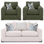 Buoyant Axel Fabric Sofa Set - 3+1+1 Seater - Variation Available