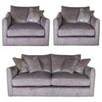 Buoyant Blaise Fabric Sofa Set - 3+1+1 Seater - Variation Available