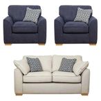 Buoyant Lorna Fabric Sofa Set - 2+1+1 Seater - Variation Available