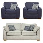 Buoyant Lorna Fabric Sofa Set - 3+1+1 Seater - Variation Available