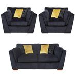 Buoyant Phoenix Fabric Sofa Set - 2+1+1 Seater - Variation Available