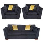 Buoyant Phoenix Fabric Sofa Set - 3+1+1 Seater - Variation Available