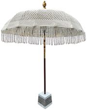 Bali Bubblegum Pink and Gold Sun Parasol Choice Furniture