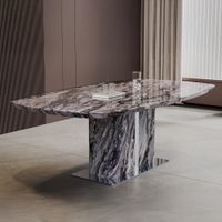 Saronno Dining Table - Grey Marble - Sizes Available