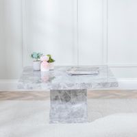 Turin Grey Marble Square Coffee Table