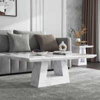 Milan Coffee Table - White Marble