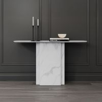 Antonio Console Table - White Marble