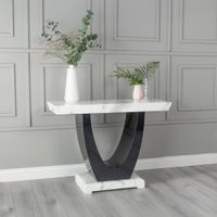 Madrid White Marble Console Table
