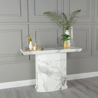 Naples White Marble Console Table