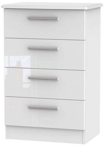 Welcome Furniture Knightsbridge High Gloss White Bedroom Range