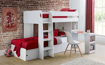Eclipse Bunk Bed - Comes in White and Oak Options