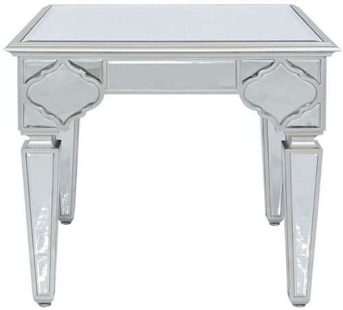 Marrakech Silver Mirrored Square End Table