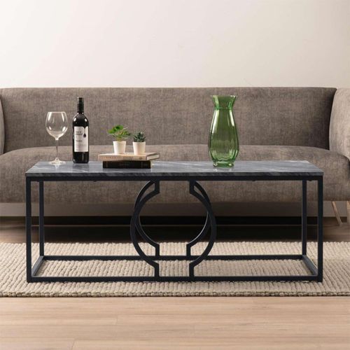 Alora Black Marble Effect Coffee Table