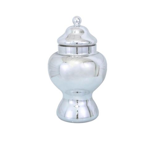 Silver Glass Apothecary Jar