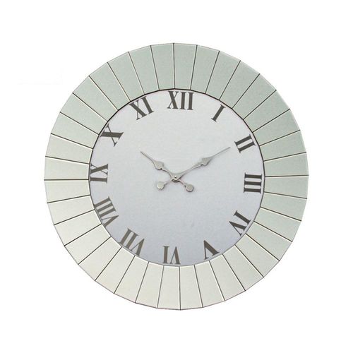 Mirrored Round Wall Clock