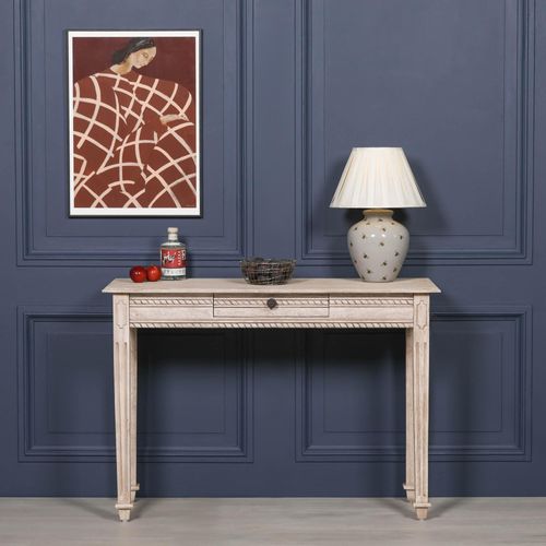 Acacia Wood 1 Drawer Hall Table