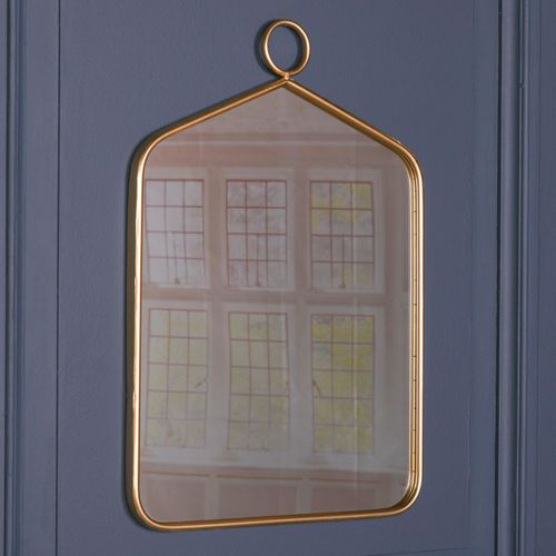Gold Hook Wall Mirror - 48cm x 69cm