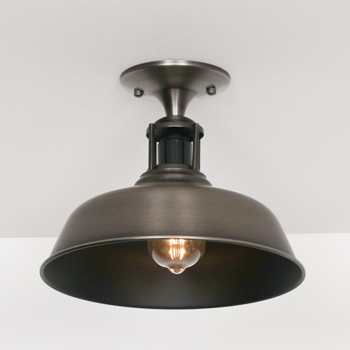 Brushed Silver Metal Ceiling Light