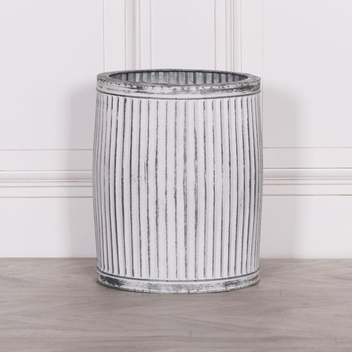 Cardiff Round Tub Metal Medium Planter
