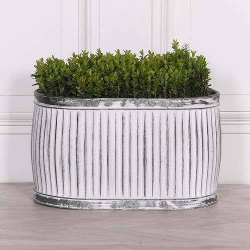 Cardiff Tub Oval Metal Large Planter