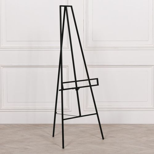 Contemporary Style Black Metal Easel