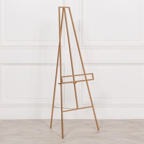Contemporary Style Gold Metal Easel