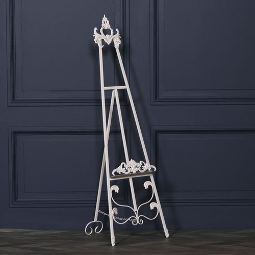 French Style Cream Metal Easel