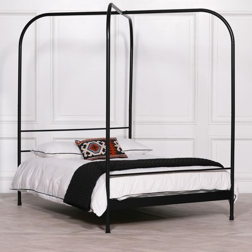 Stedman Black 5ft King Size Poster Bed