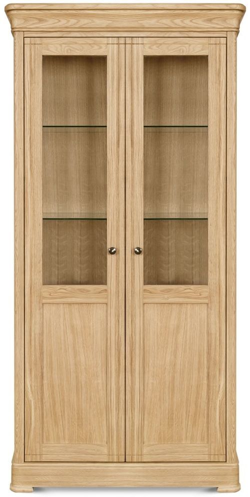 Clemence Richard Moreno Oak 2 Door Display Cabinet