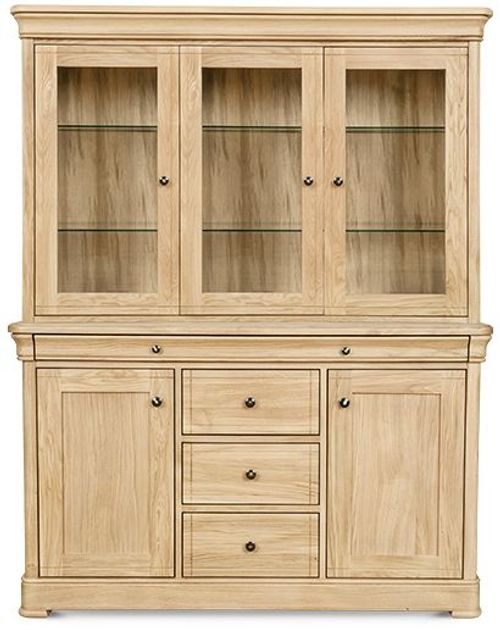 Clemence Richard Moreno Oak 5 Door Combi Display Cabinet