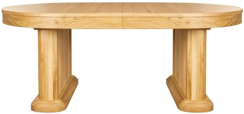 Clemence Richard Sorento Oak Oval Extending Dining Table - 8 Seater