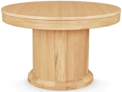 Clemence Richard Sorento Oak Round 4 Seater Extending Dining Table