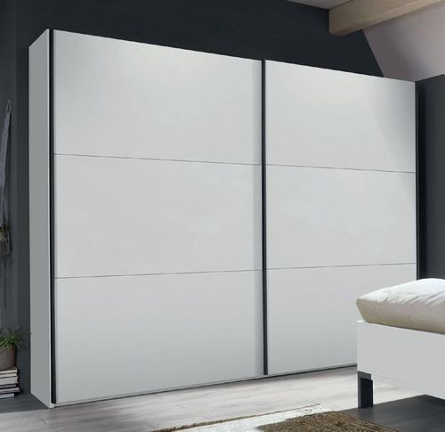 Wiemann Breda 2 Door Sliding Wardrobe in White -250cm