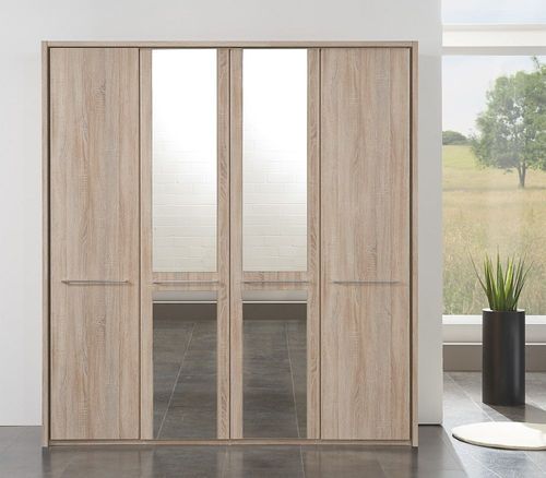 Wiemann Dakar 2 4 Door Mirror Wardrobe in Rustic Oak - 206cm
