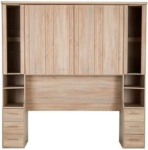 Wiemann Luxor 3+4 235cm Overbed Unit with 33cm Occasional Element in Rustic Oak
