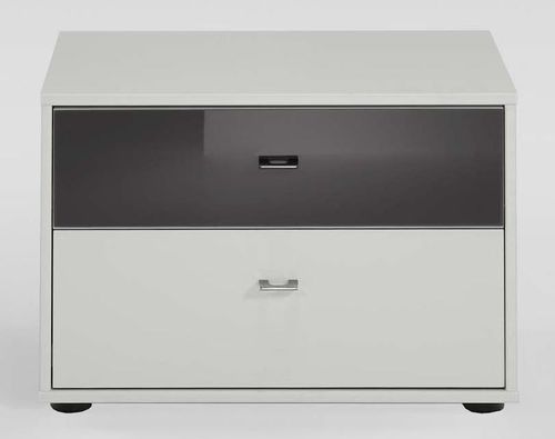Wiemann Tokio 2 Drawer Bedside Cabinet in Alpine White - Variation Available