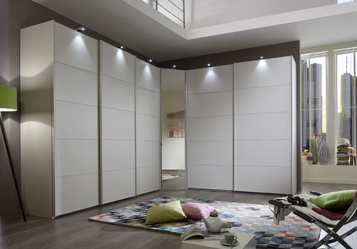 Wiemann Westside 6 Door Sliding Wardrobe in White