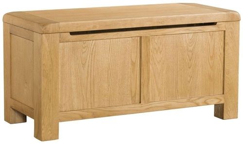 Curve Oak Blanket Box