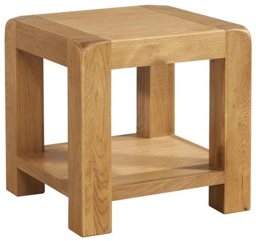 Curve Oak Lamp Table