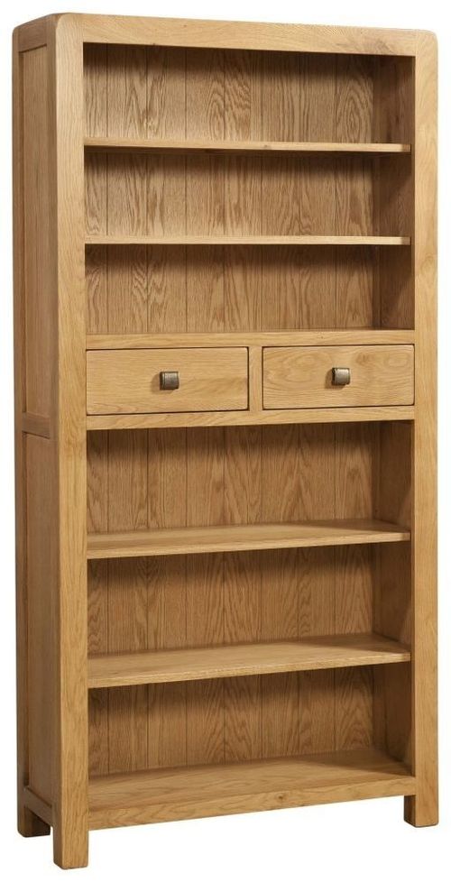 Curve Oak Tall Bookcase