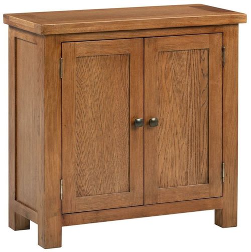 Original Rustic Oak 2 Door Small Cabinet