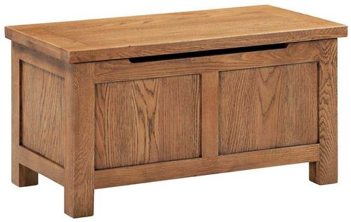 Original Rustic Oak Blanket Box